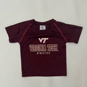 12 months VIrginia Tech VT Hokies performance feel short sleeve shirt maroon
